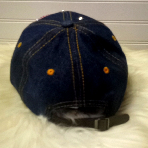 Breast Cancer  💎 Denim Baseball Cap - Picture 3 of 7